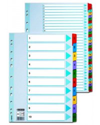Przek�adki kartonowe Esselte Mylar A4 A-Z
